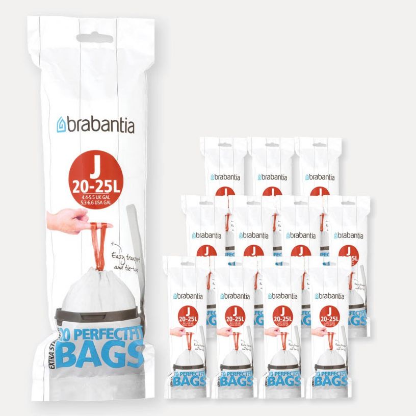 BRABANTIA atkritumu tvertņu maisiņi,20-25 l, (J), 20 gab