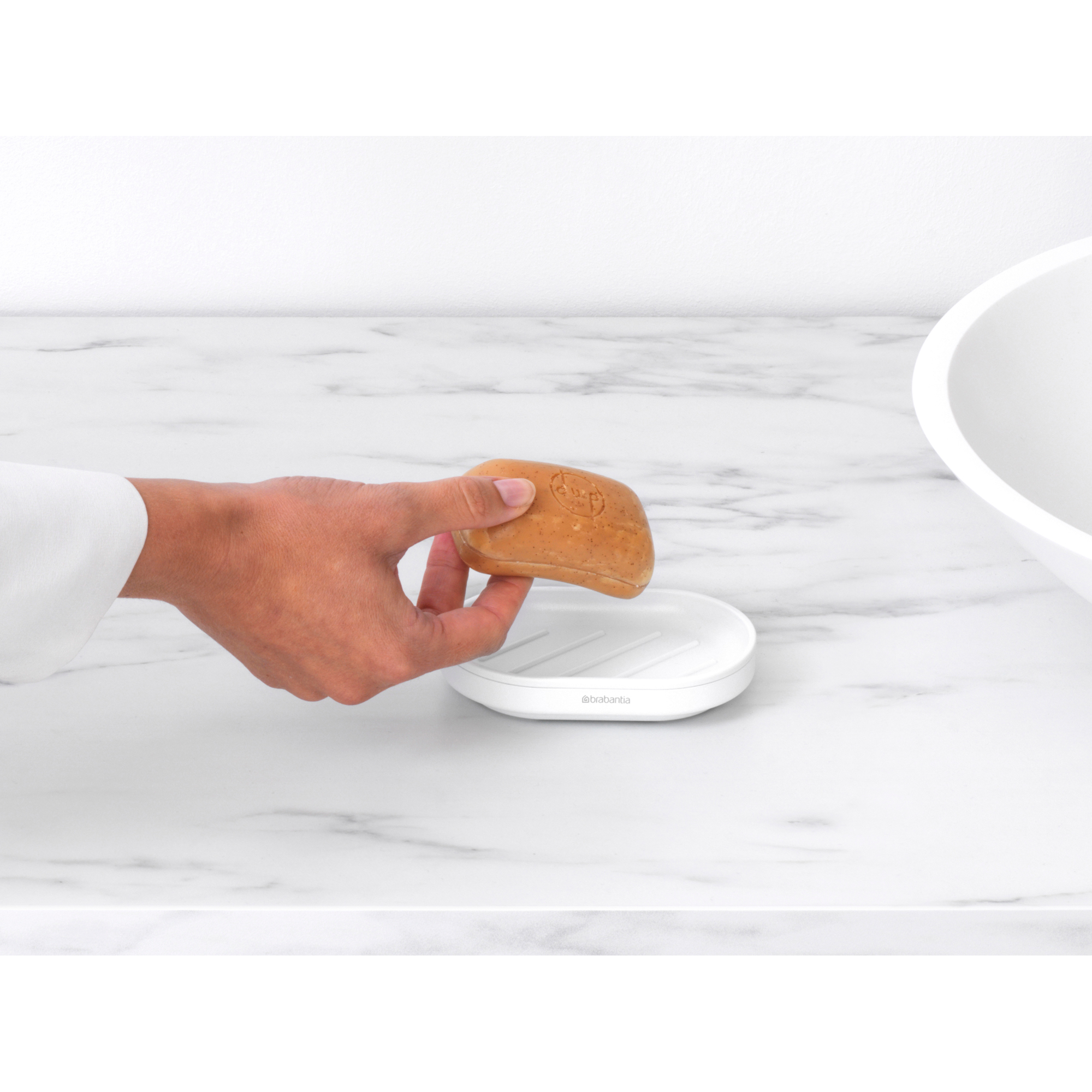 BRABANTIA MindSet ziepju trauciņš, Mineral Fresh White