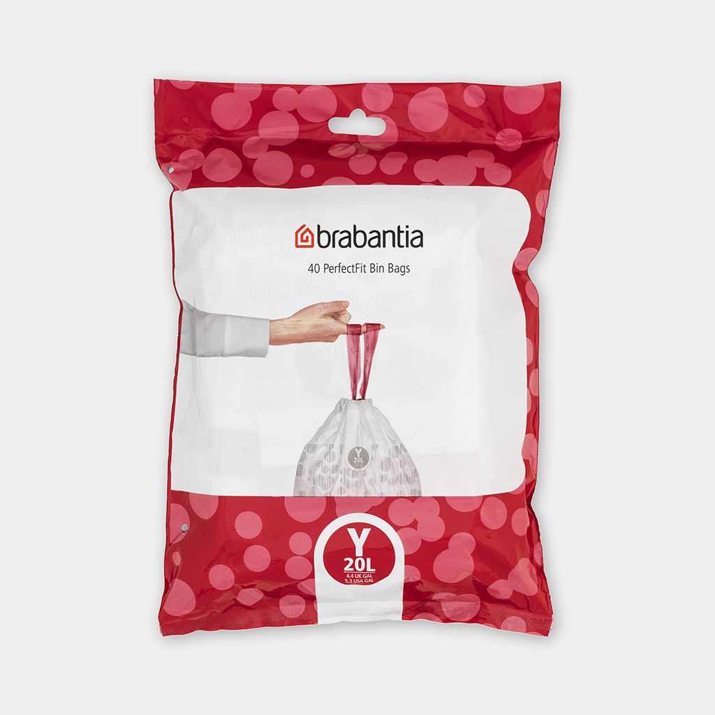 BRABANTIA atkritumu tvertņu maisiņi, 20 l, (Y) (40 gab)