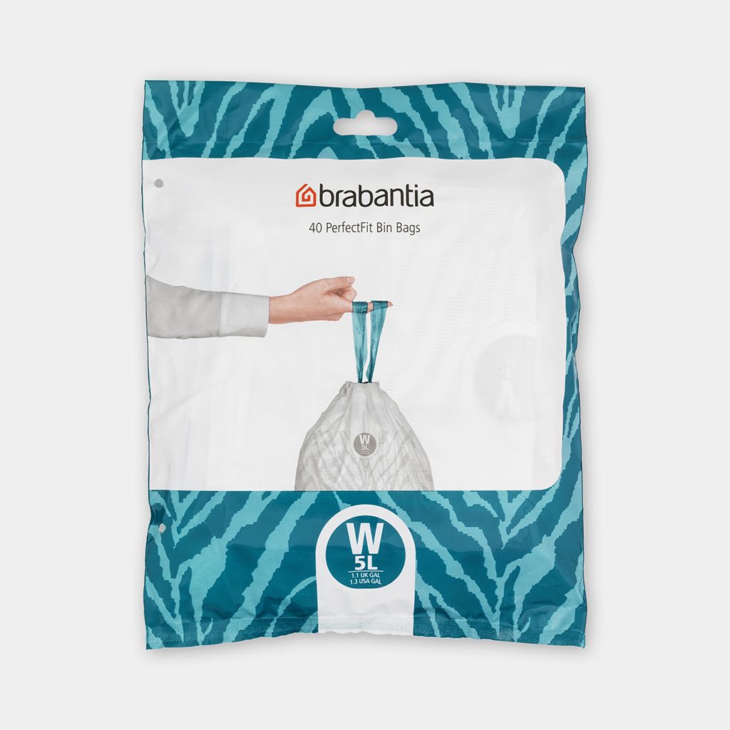 BRABANTIA atkritumu tvertņu maisiņi, 5 l, (W) (40 gab)