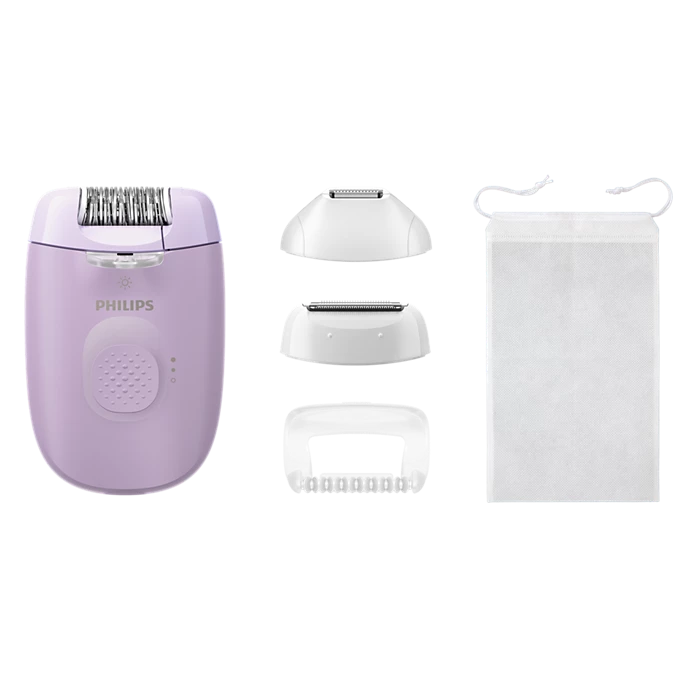 Jaunums! PHILIPS 4000. sērijas epilators ar vadu, violets