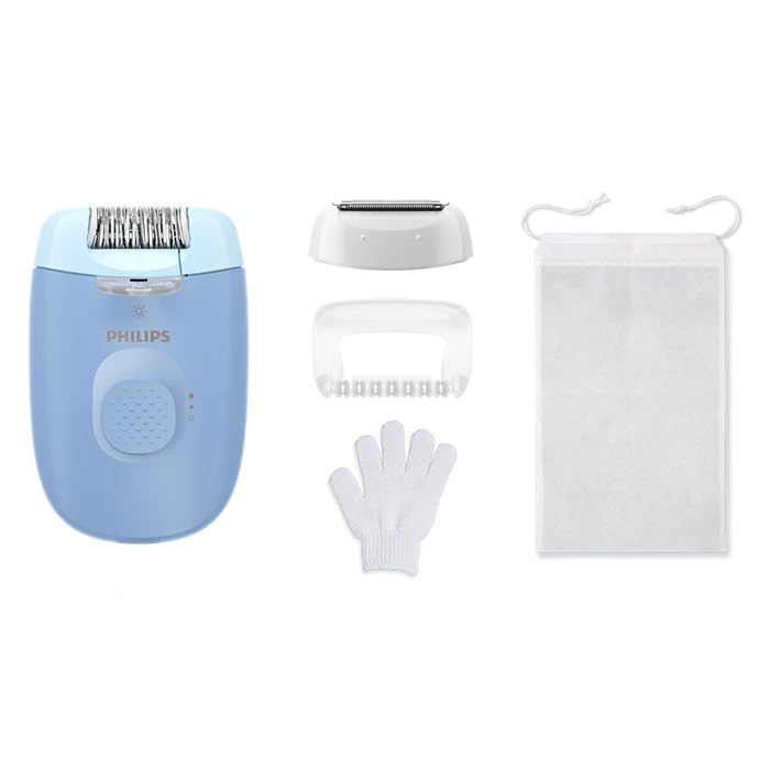 Jaunums! PHILIPS 4000. sērijas epilators ar vadu, zils