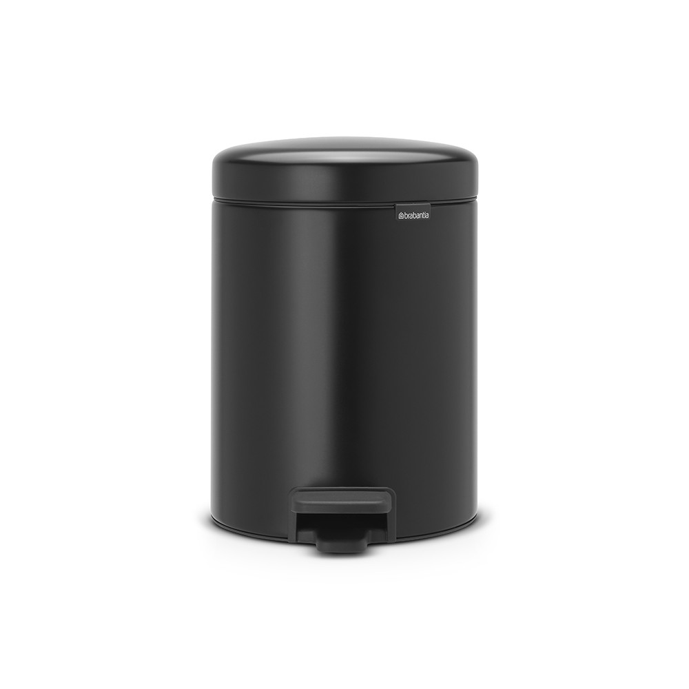 BRABANTIA atkritumu tvertne ar pedāli NewIcon, 5 l, Matt Black