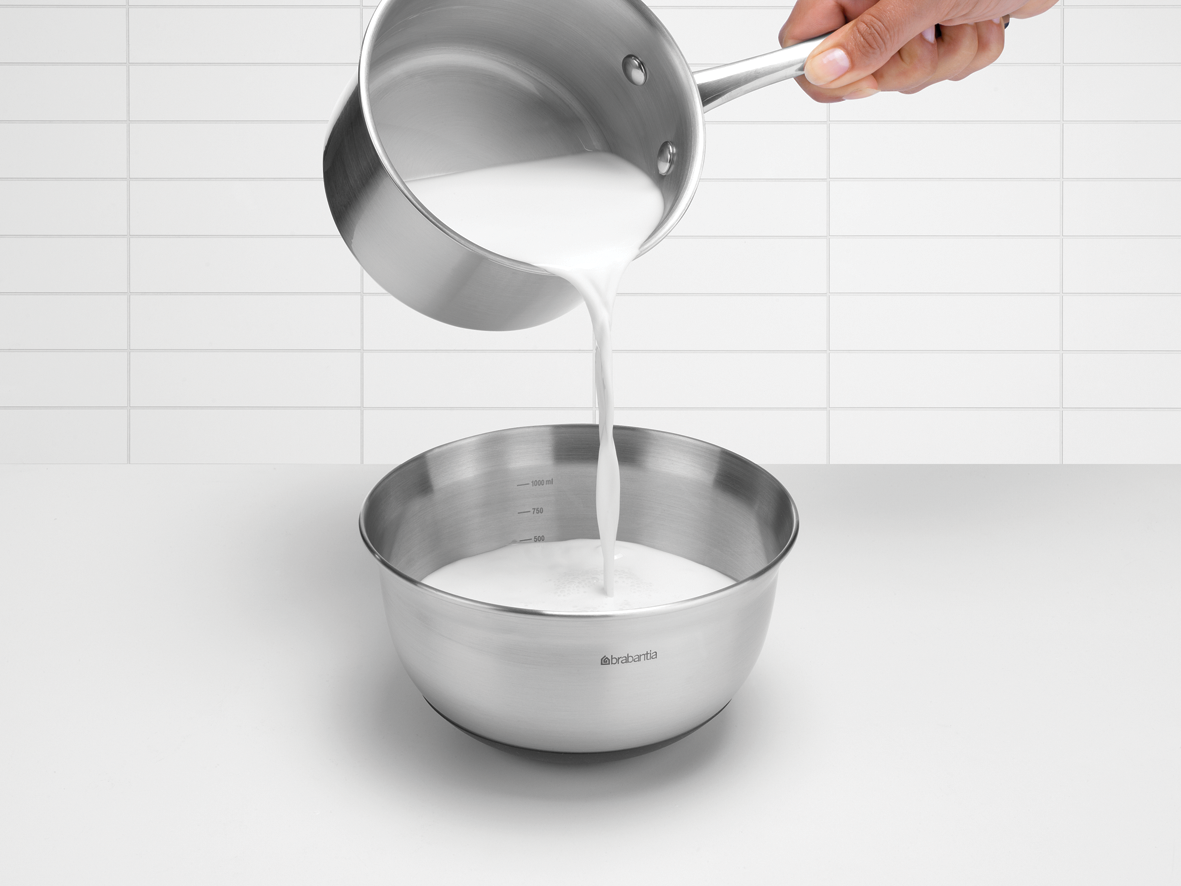 BRABANTIA Putošanas bļoda, 1,0 litrs, Matt Steel