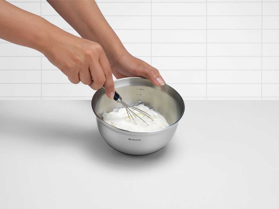 BRABANTIA Putošanas bļoda, 1,0 litrs, Matt Steel